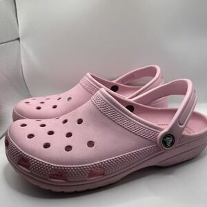 Crocs Classic Women's Size 8 Shoes Pink Milk Slides Comfort Casual Clogs Sandals
